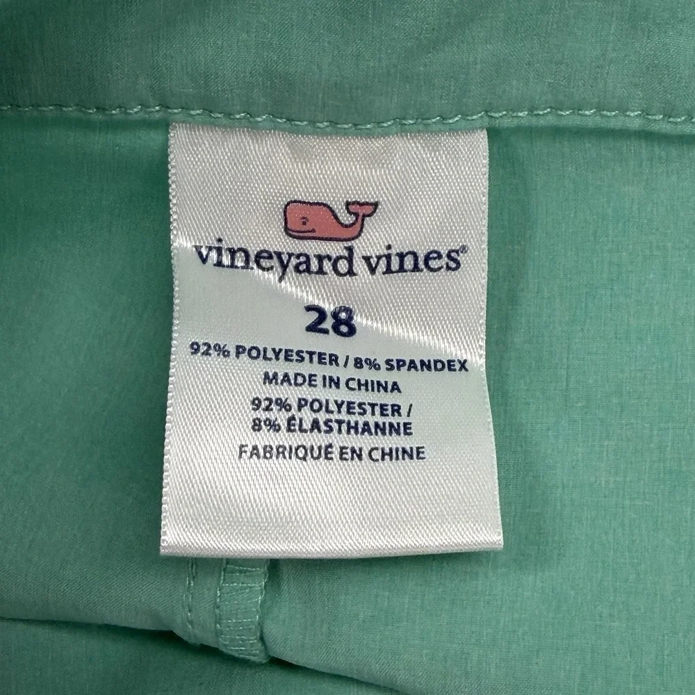 Vineyard Vines Men's Size 28 Mint Green Logo Swim Bottoms Board Shorts Trunks